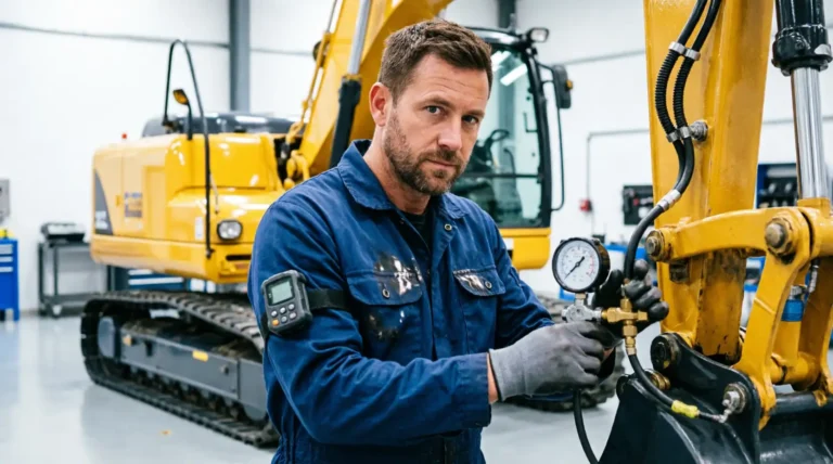 Монтаж навесного оборудования на экскаватор Либхер (Liebherr)